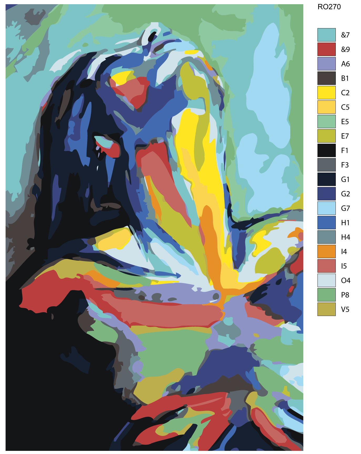 

Картина по номерам, Живопись по номерам, 80 x 120, RO270, RO270
