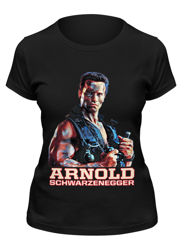 

Футболка женская Printio Arnold schwarzenegger черная L, Черный, Arnold schwarzenegger