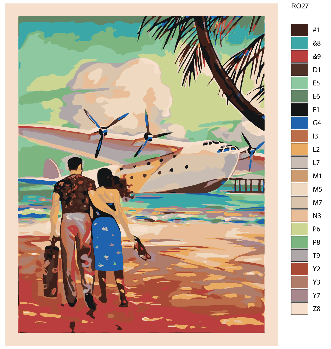 

Картина по номерам, Живопись по номерам, 48 х 60, RO27, RO27