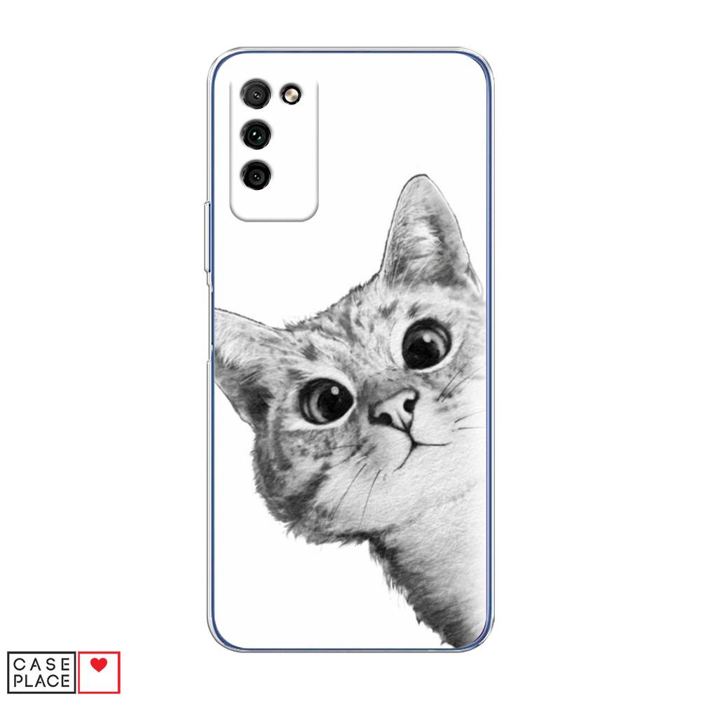 

Чехол Awog "Кот рисунок черно-белый" для Honor 30 Lite