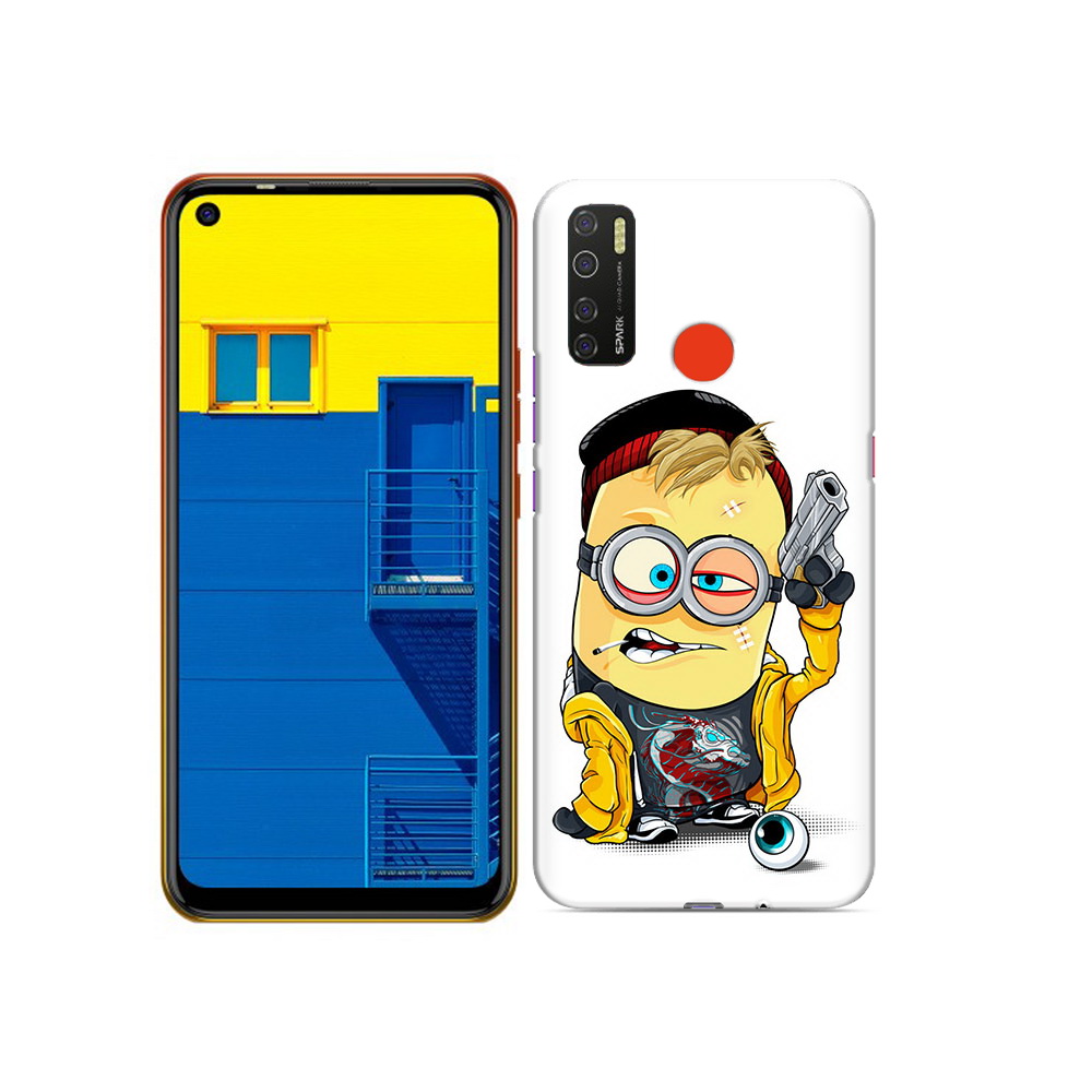

Чехол MyPads Tocco для Tecno Spark 5 миньон бандит, Tocco