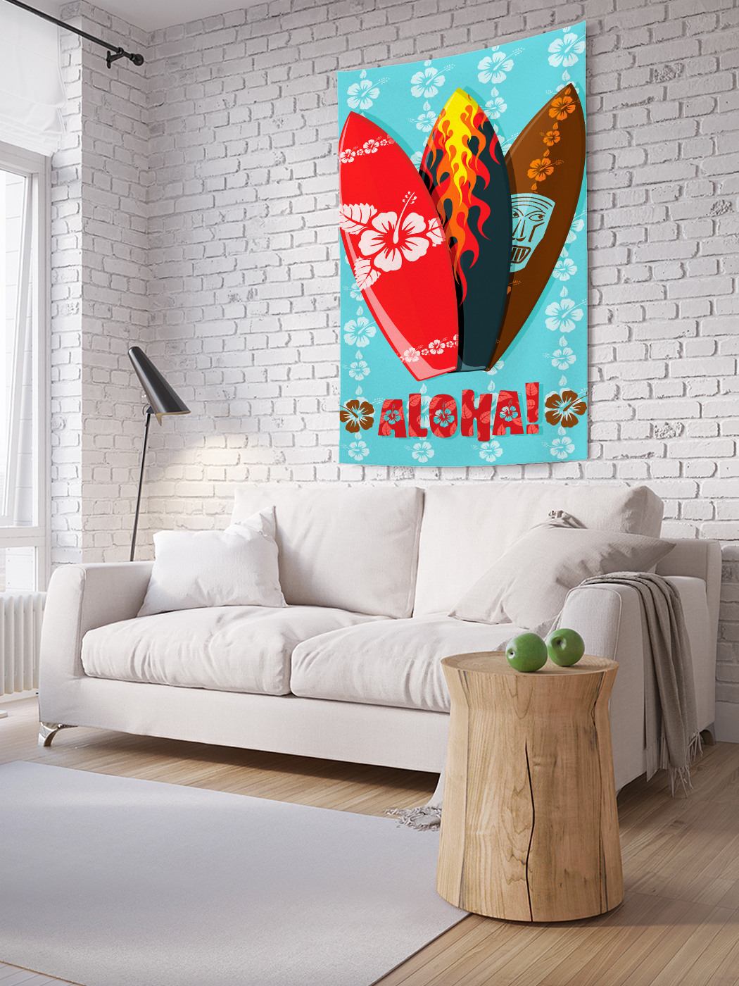 

Вертикальное фотопанно на стену JoyArty Алоха серферам 100x150 см, Алоха серферам
