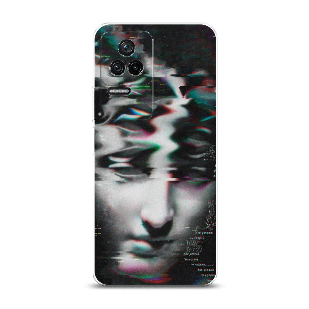 фото Силиконовый чехол "glitch art" на xiaomi redmi k40s awog
