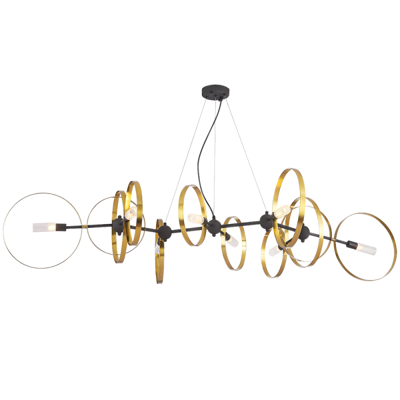 

Подвесная люстра Crystal Lux ARMONICA SP8 BLACK/BRASS V2, Armonica