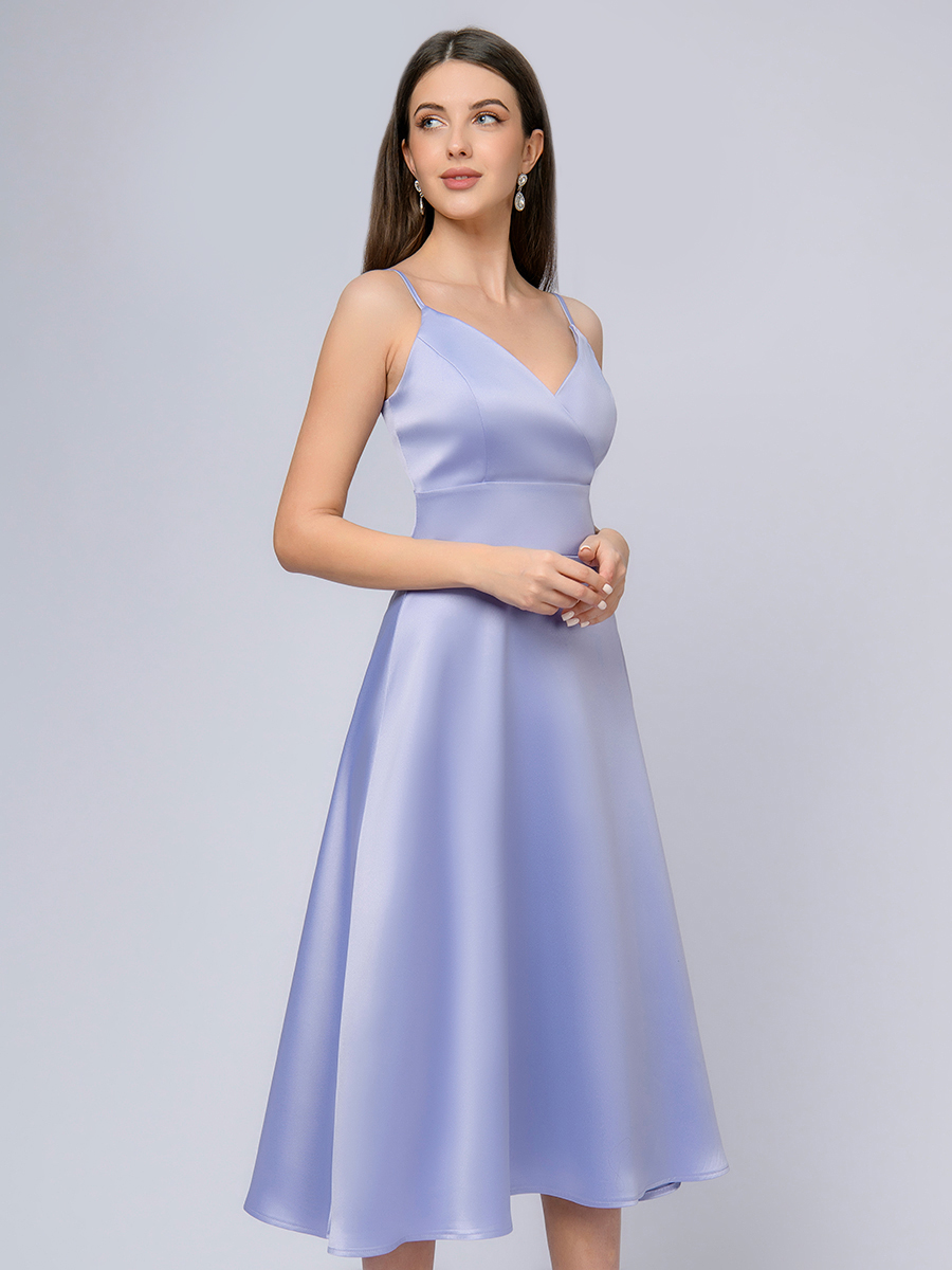 Платье женское 1001dress 102532 голубое 48 RU