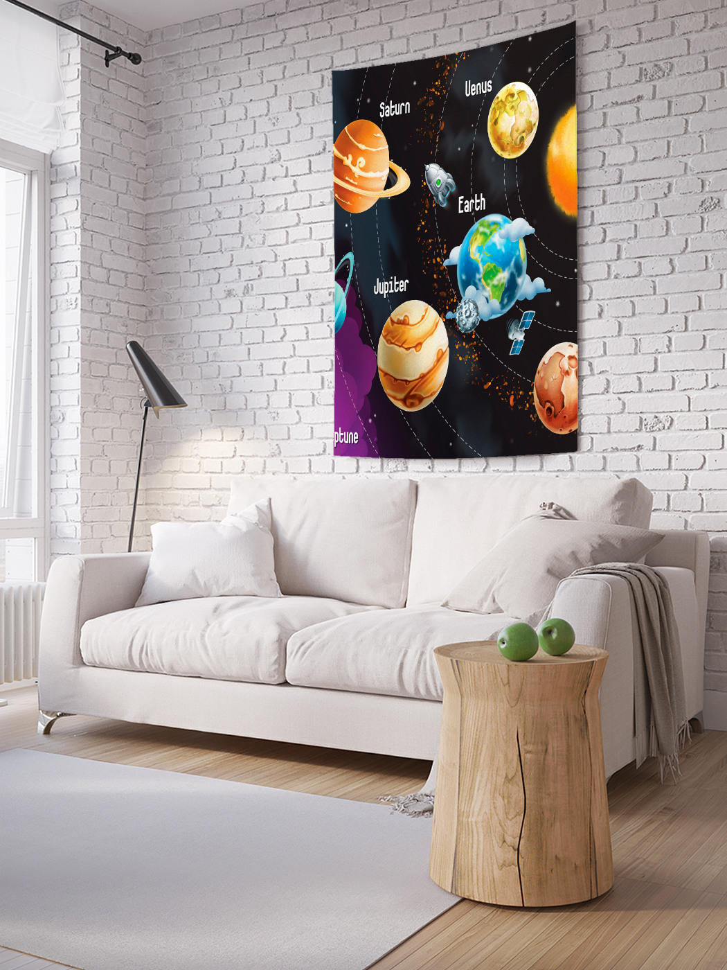 

Вертикальное фотопанно на стену JoyArty Планеты солнечной системы 100x150 см, Планеты солнечной системы