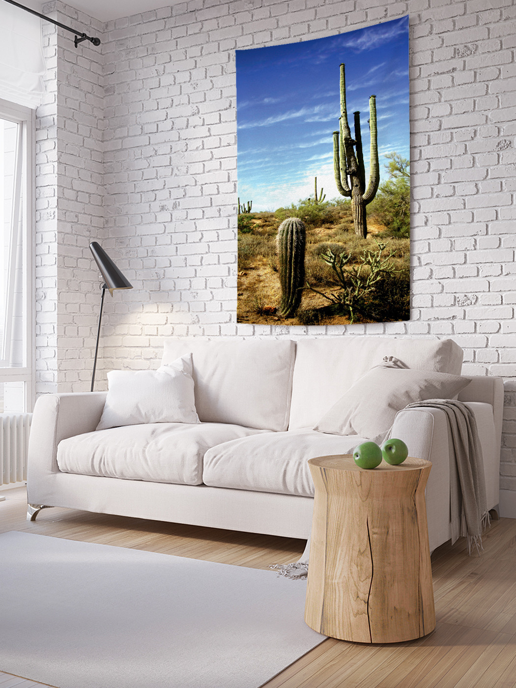 

Вертикальное фотопанно на стену JoyArty Кактусовый путь 100x150 см, Кактусовый путь