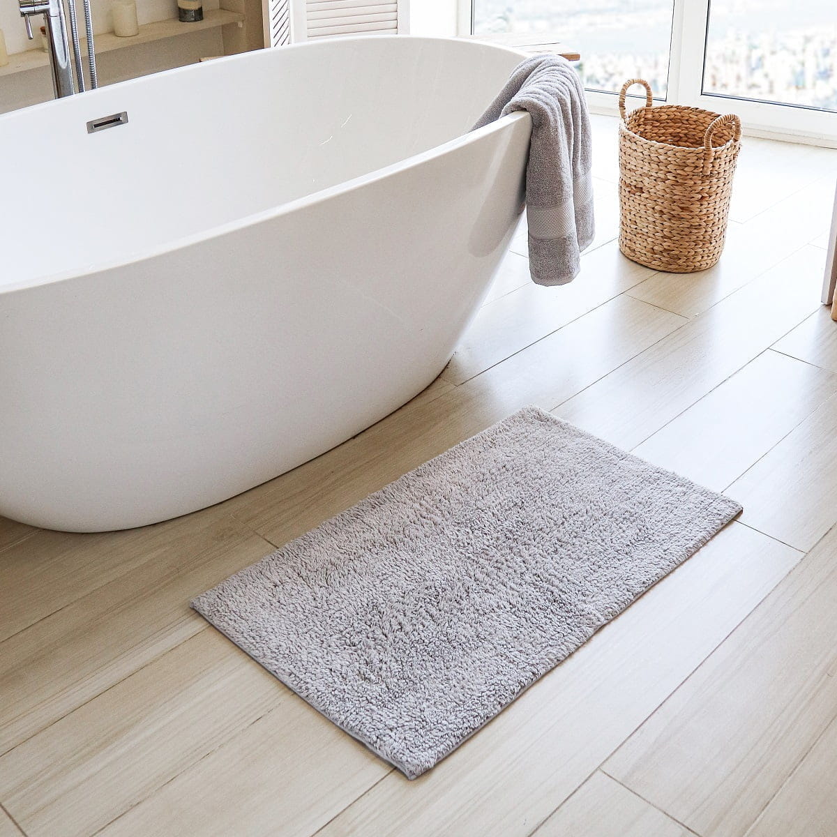 

Коврик В Ванную Arya 60x100 Rosemary Серый