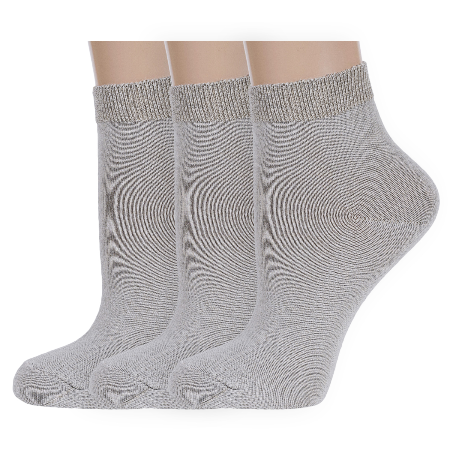 

Комплект носков женских Rusocks 3-С-420 бежевых 23, Бежевый, 3-С-420