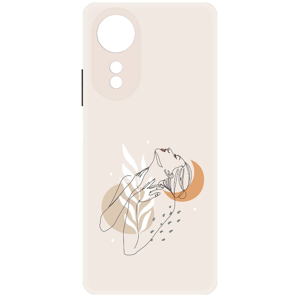 

Чехол-накладка Krutoff Soft Case Женственность для Oppo A58 4G черный