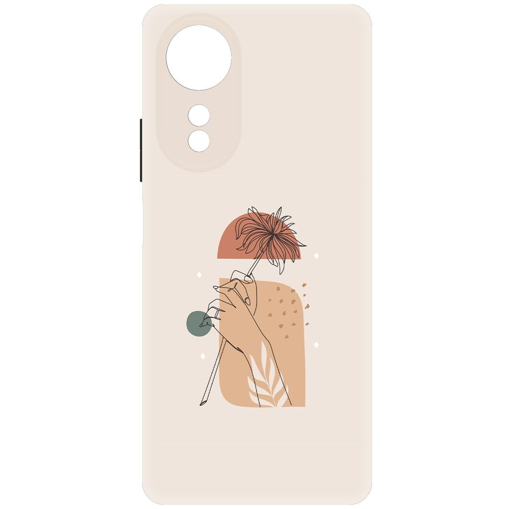 

Чехол-накладка Krutoff Soft Case Романтика для Oppo A58 4G черный