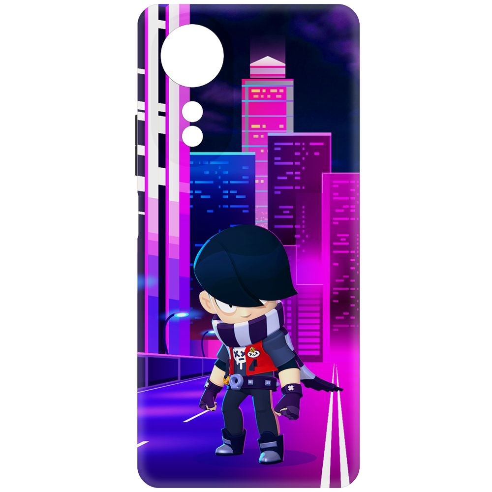 

Чехол-накладка Krutoff Soft Case Brawl Stars - Эдгар для Oppo A58 4G черный