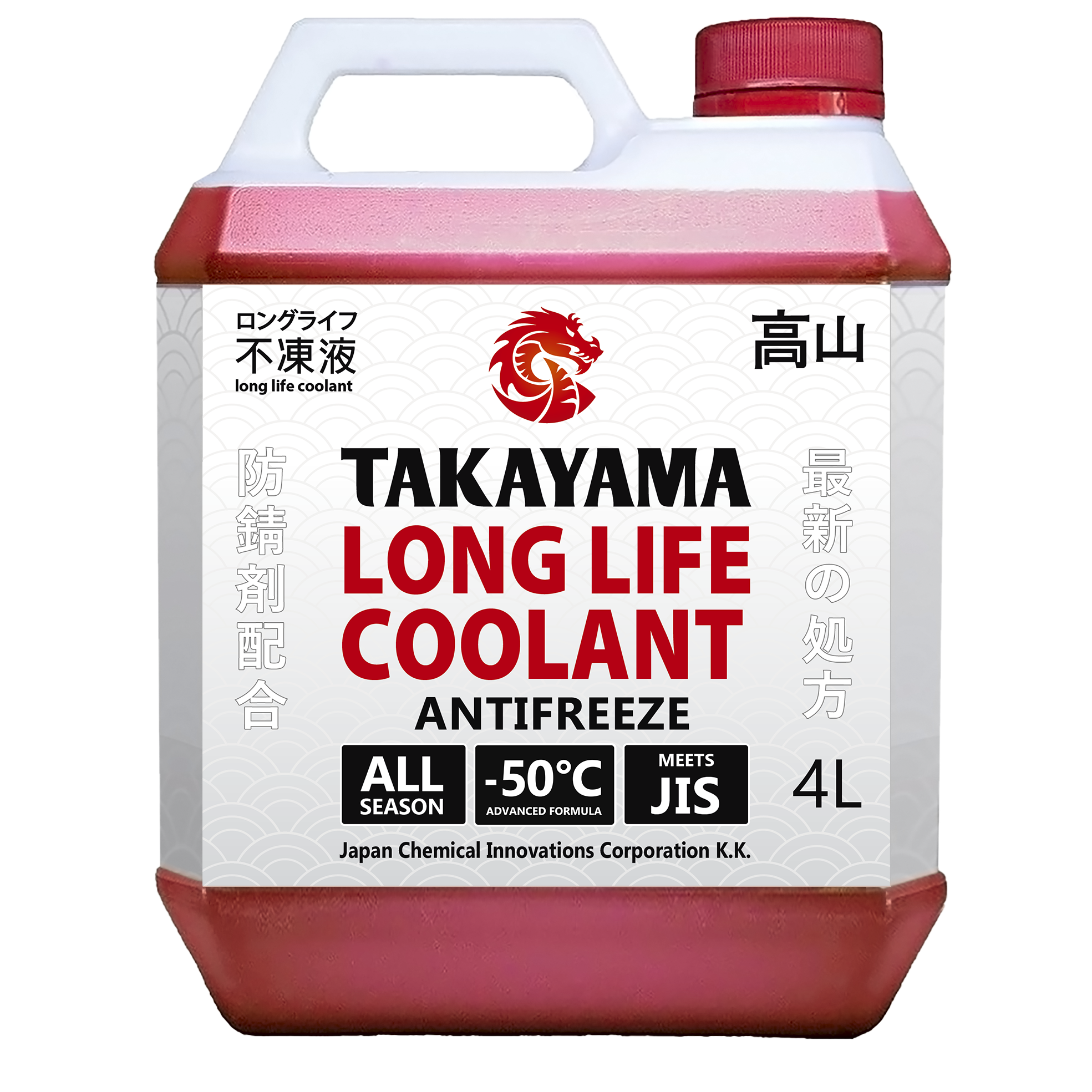 фото Антифриз takayama long life coolant red (-50) красный 4 л