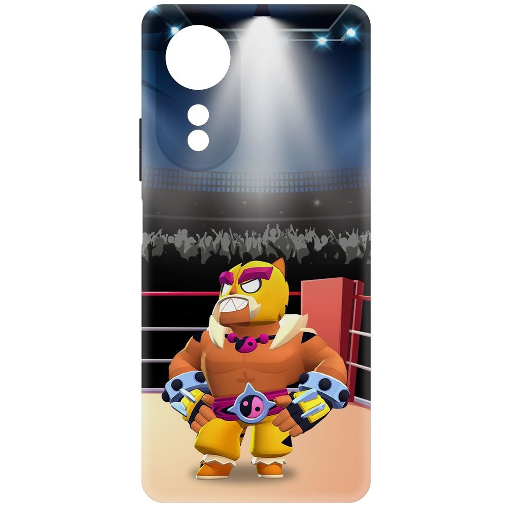 

Чехол-накладка Krutoff Soft Case Brawl Stars - Эль Тигро для Oppo A58 4G черный