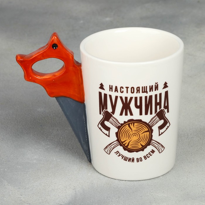 

Кружка Настоящий мужчина, с формовой ручкой, 400 мл