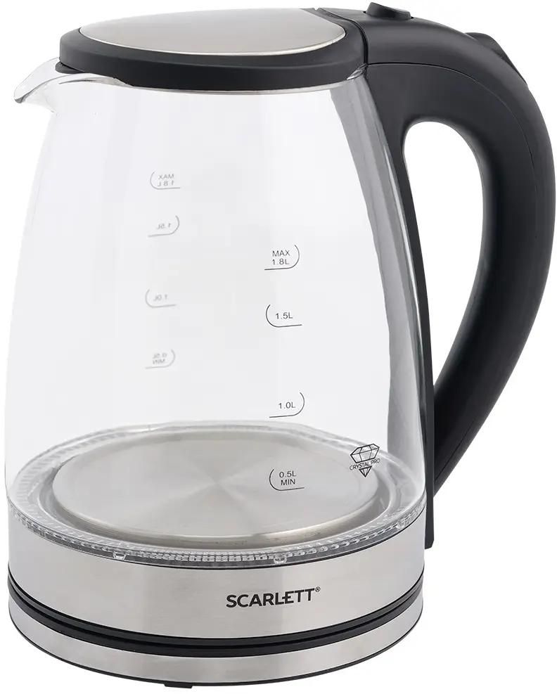 

Чайник электрический Scarlett SC-EK27G35, 1800Вт, сталь и черный