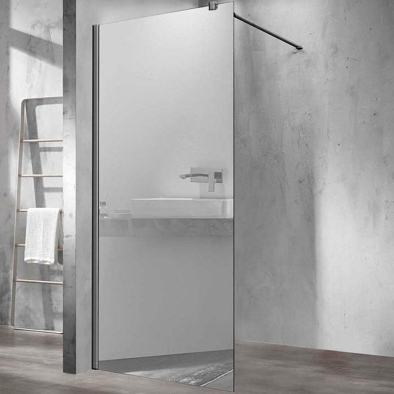 

Душевая перегородка Vincea Walk-In 90 VSW-1H900MRGM профиль Вороненая сталь