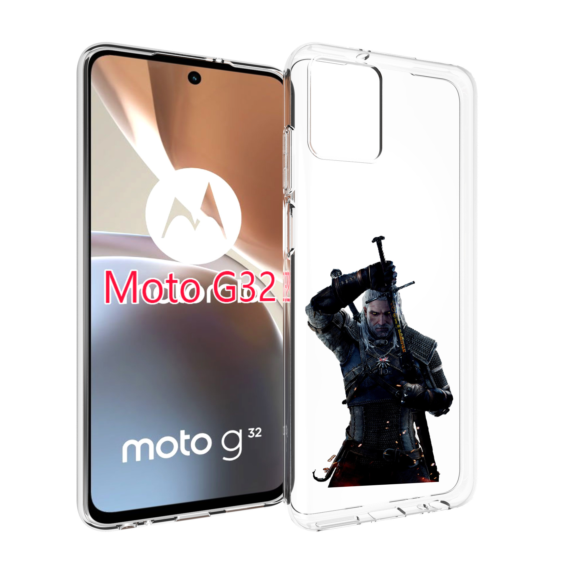 

Чехол MyPads The-Witcher-3-Ведьмак для Motorola Moto G32, Прозрачный, Tocco