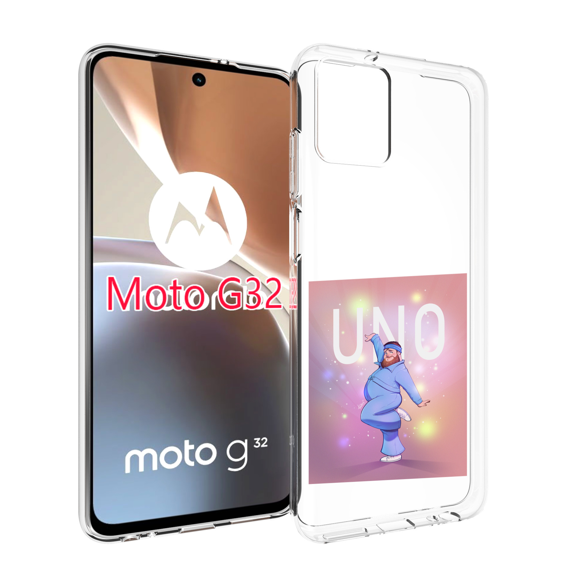 

Чехол MyPads UNO-танцор для Motorola Moto G32, Прозрачный, Tocco