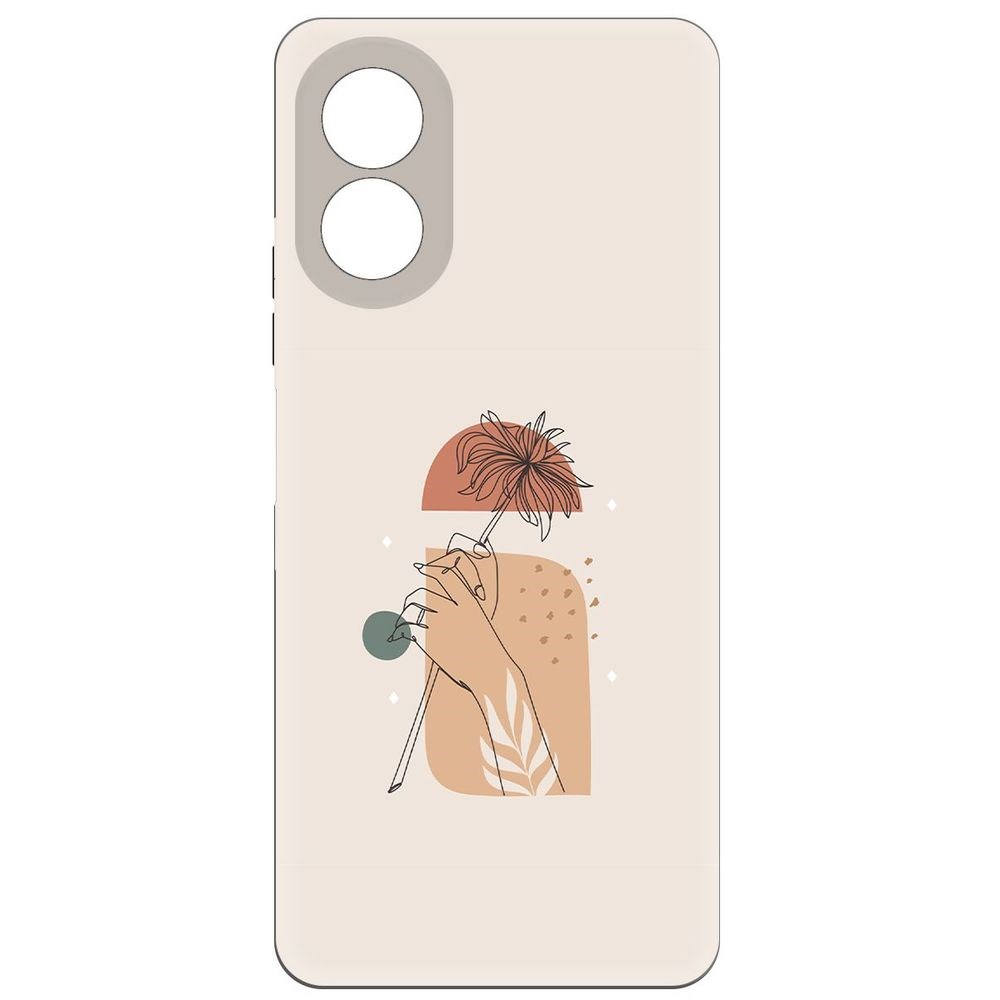 

Чехол-накладка Krutoff Soft Case Романтика для Oppo A38 4G черный