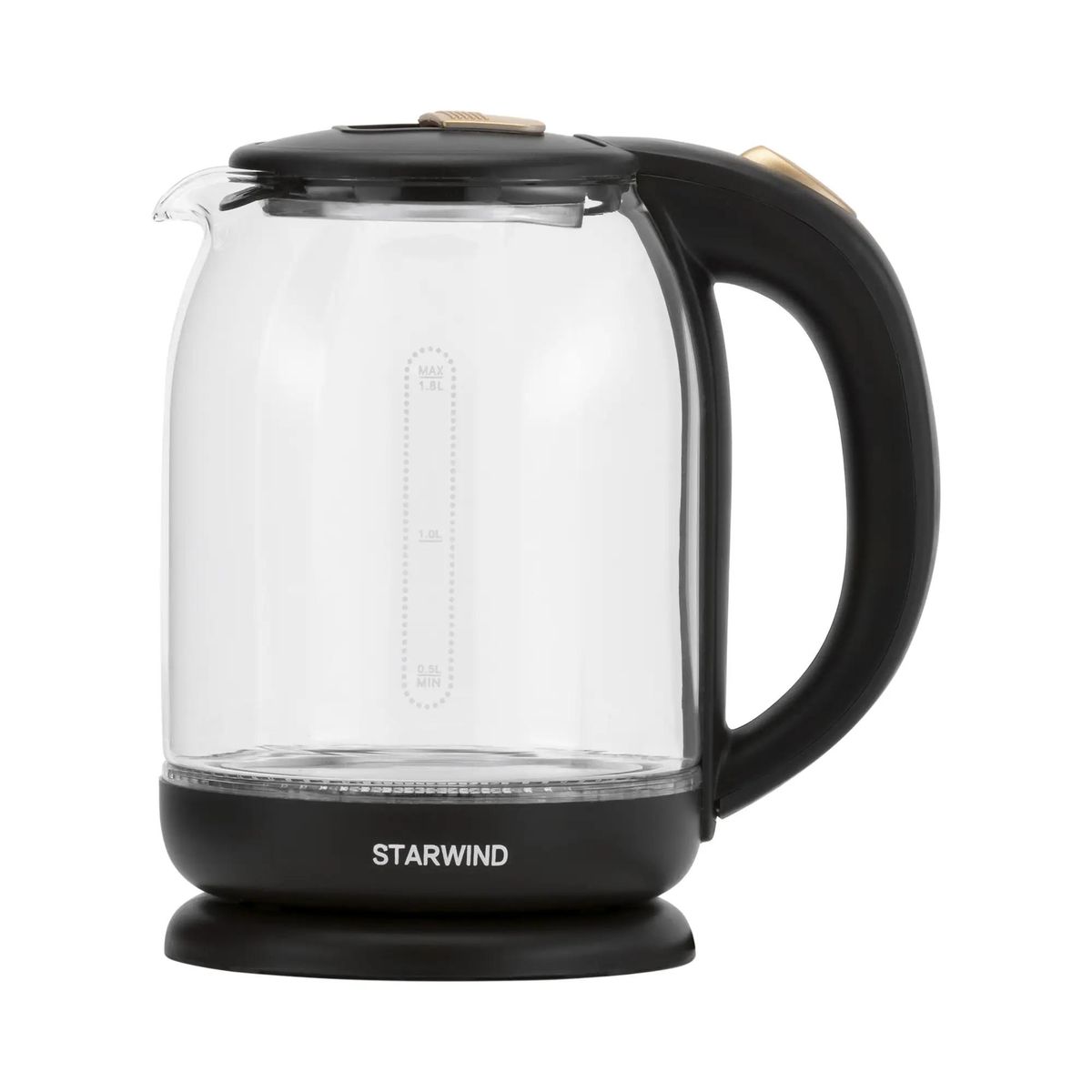 

Чайник электрический StarWind SKG1052, 1500Вт, темно-коричневый и бронзовый