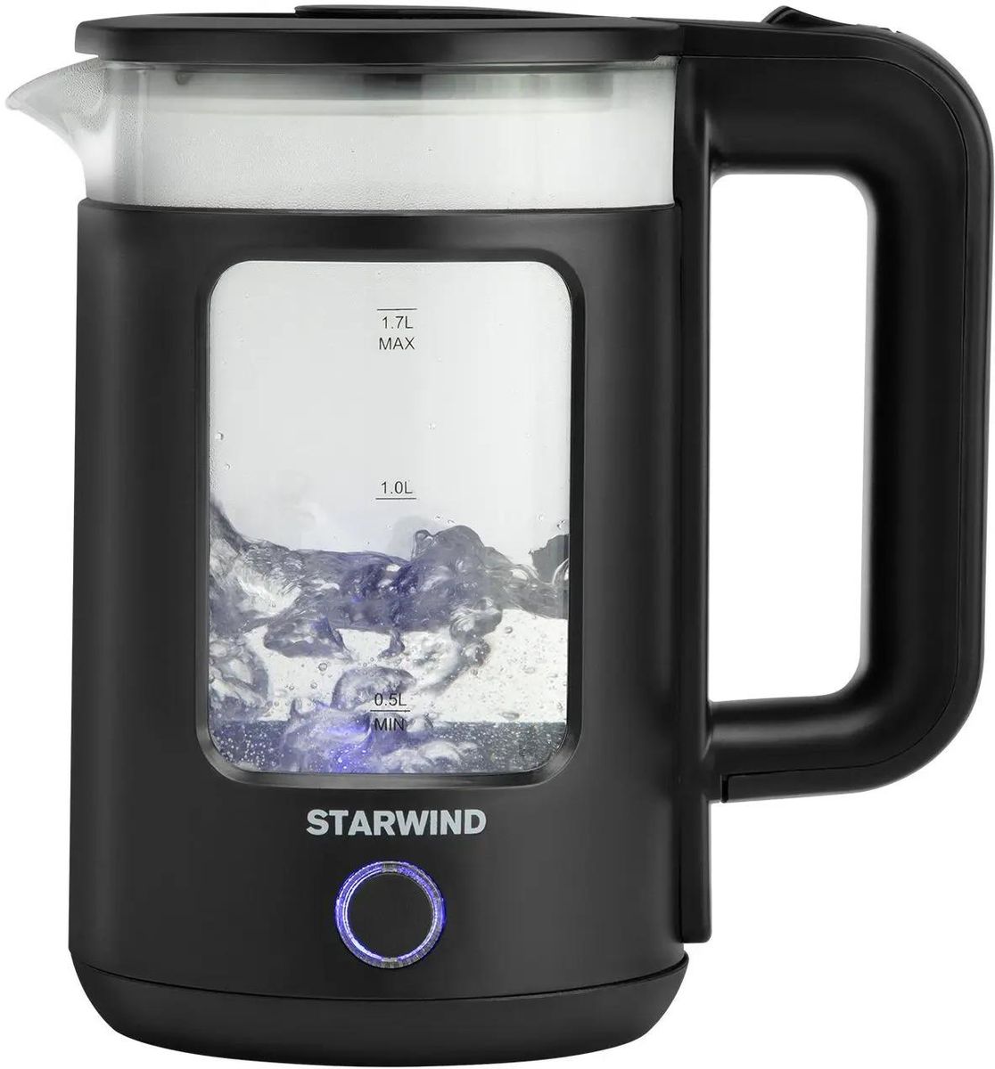 

Чайник электрический StarWind SKG1053, 1800Вт, черный