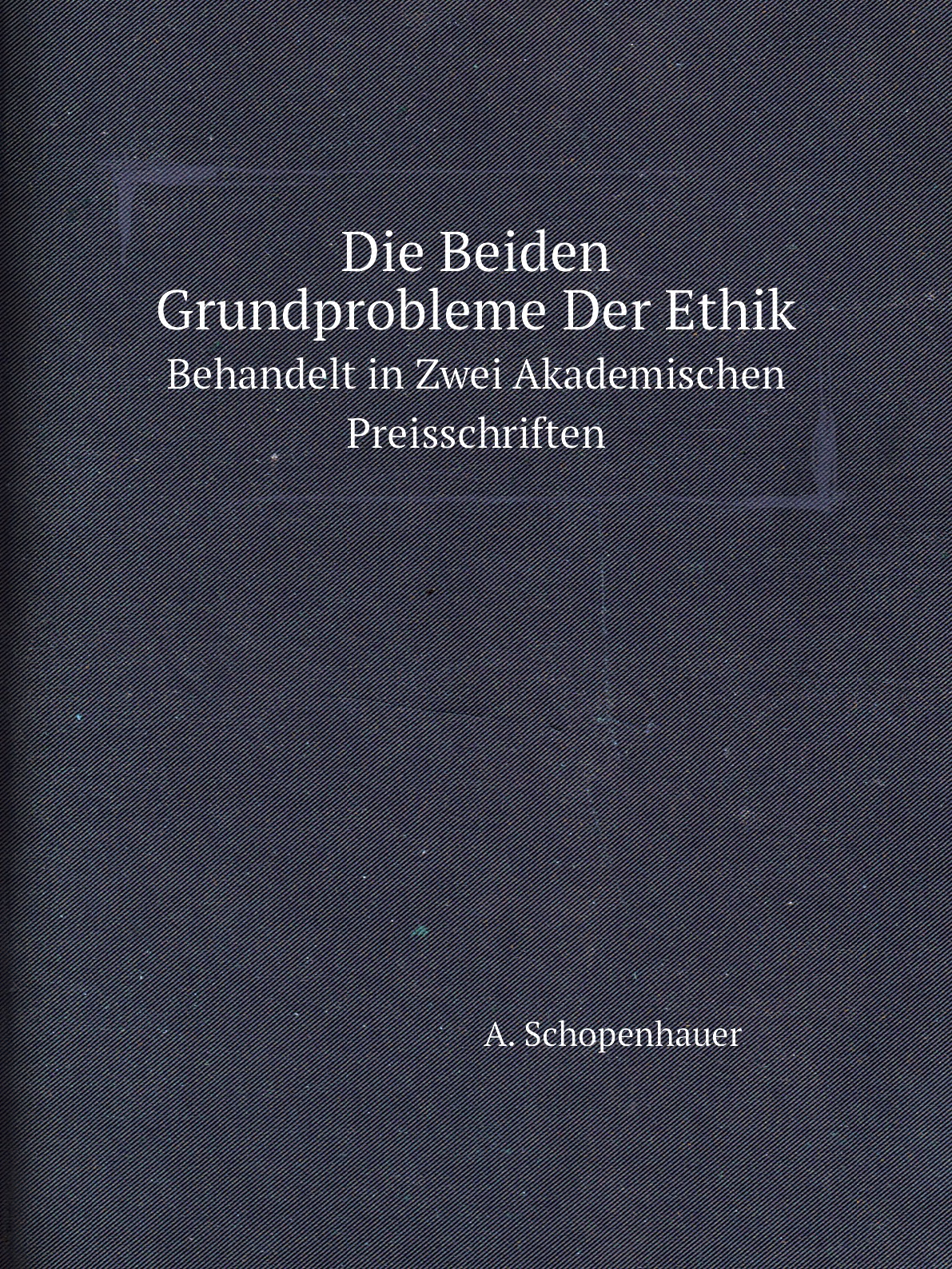 

Die Beiden Grundprobleme Der Ethik