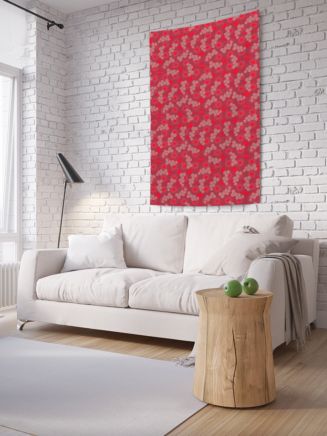 

Вертикальное фотопанно на стену JoyArty Клюква на ажуре 150x200 см, Клюква на ажуре