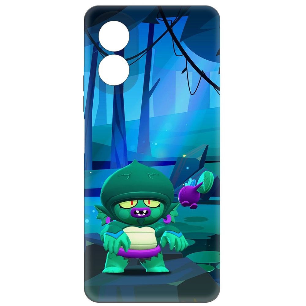 

Чехол-накладка Krutoff Soft Case Brawl Stars - Болотный Джин для Oppo A38 4G черный