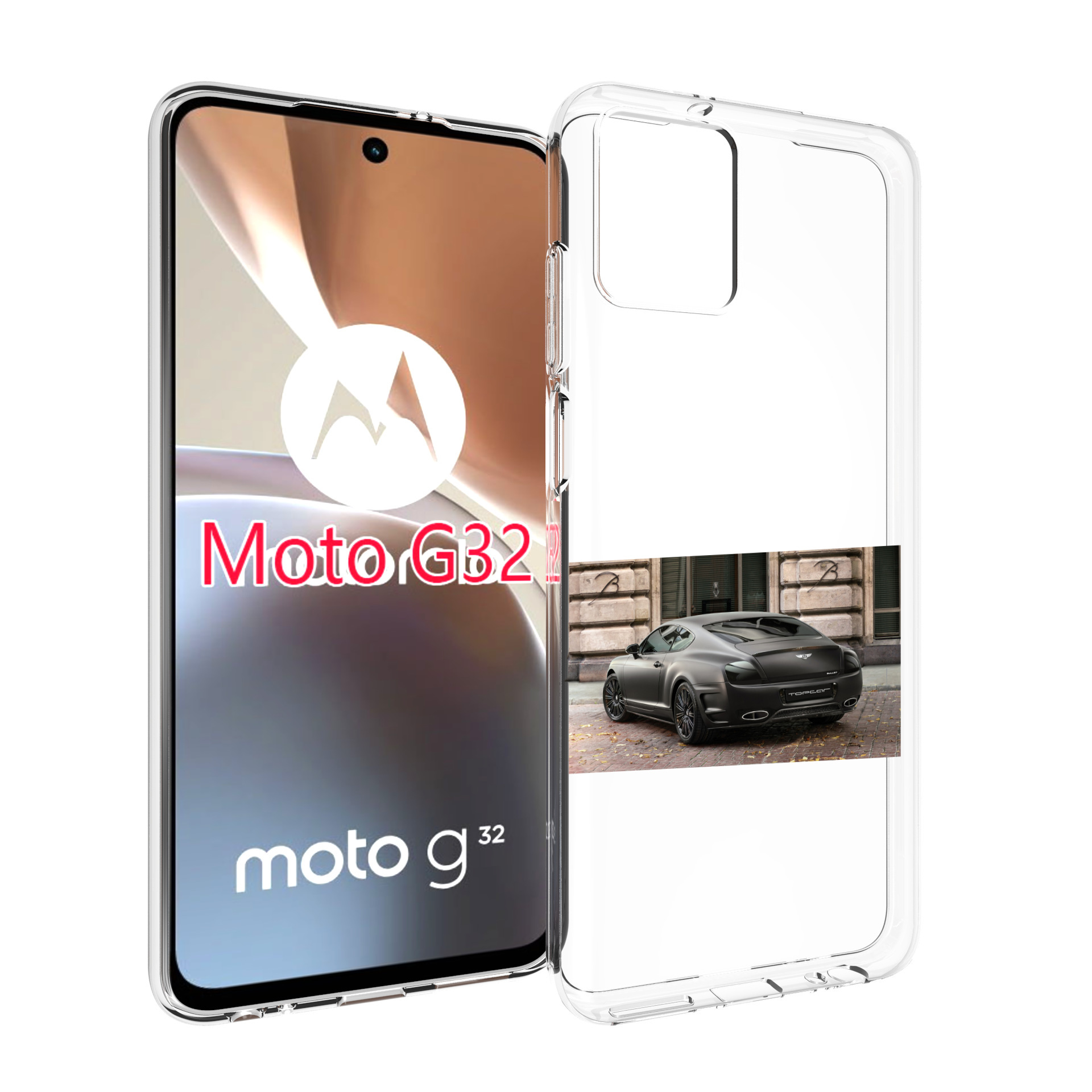 

Чехол MyPads bentley 1 мужской для Motorola Moto G32, Прозрачный, Tocco