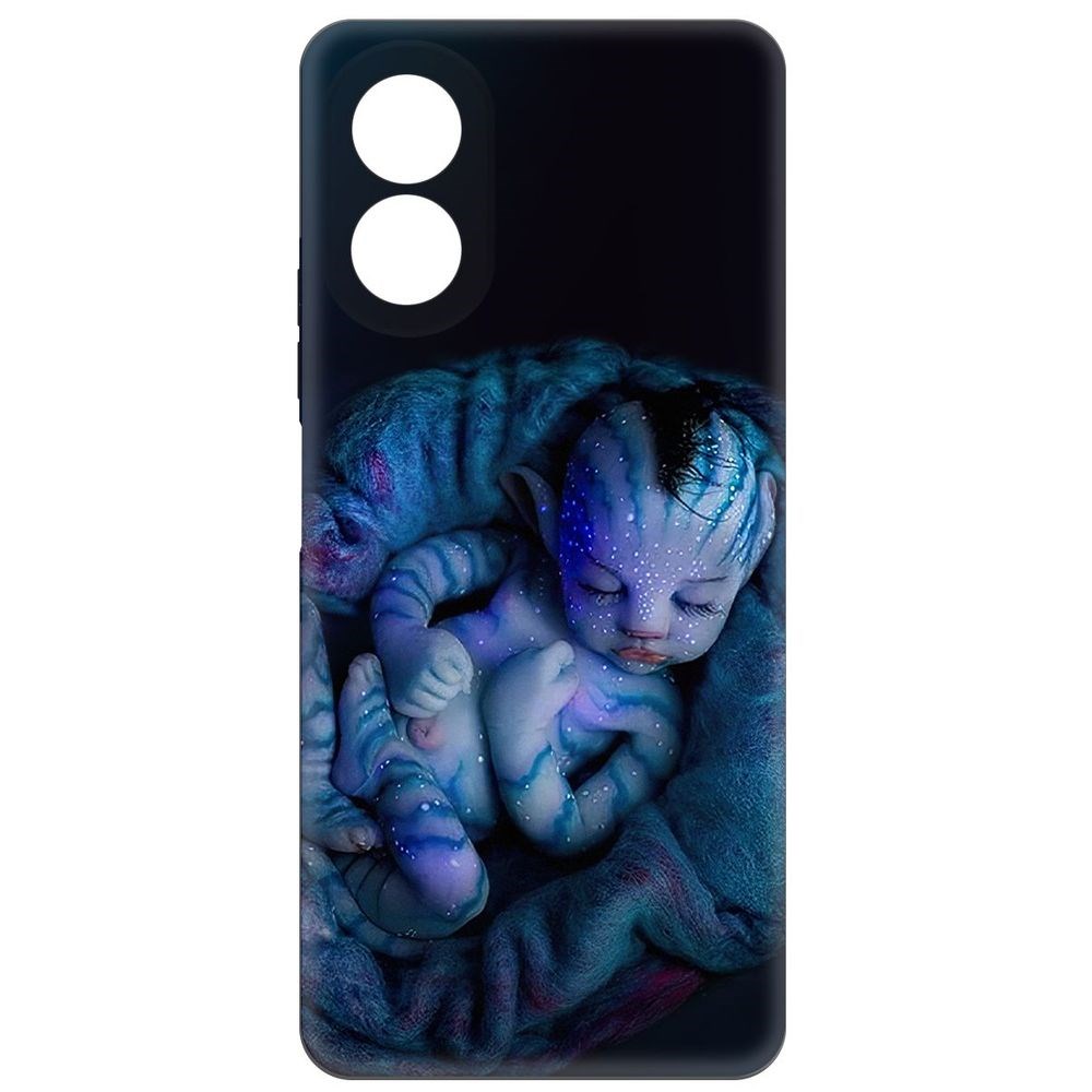 

Чехол-накладка Krutoff Soft Case Аватар - Малышка для Oppo A38 4G черный