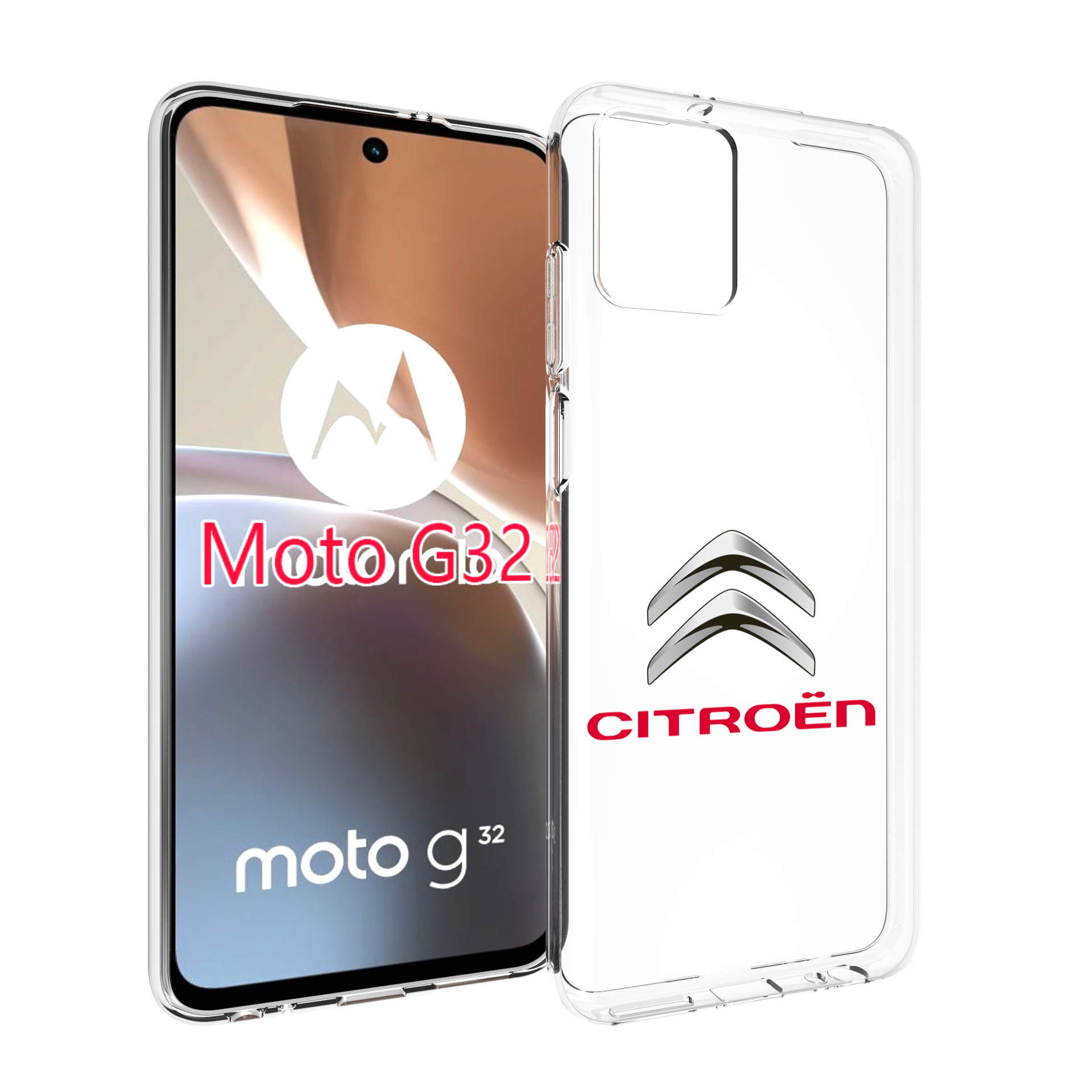 

Чехол MyPads citroen-3 мужской для Motorola Moto G32, Прозрачный, Tocco