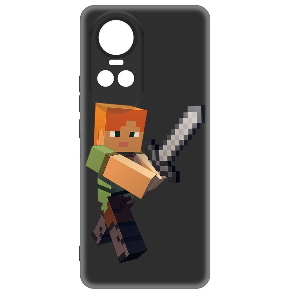 

Чехол-накладка Krutoff Soft Case Minecraft-Алекс для Oppo Reno10 5G черный