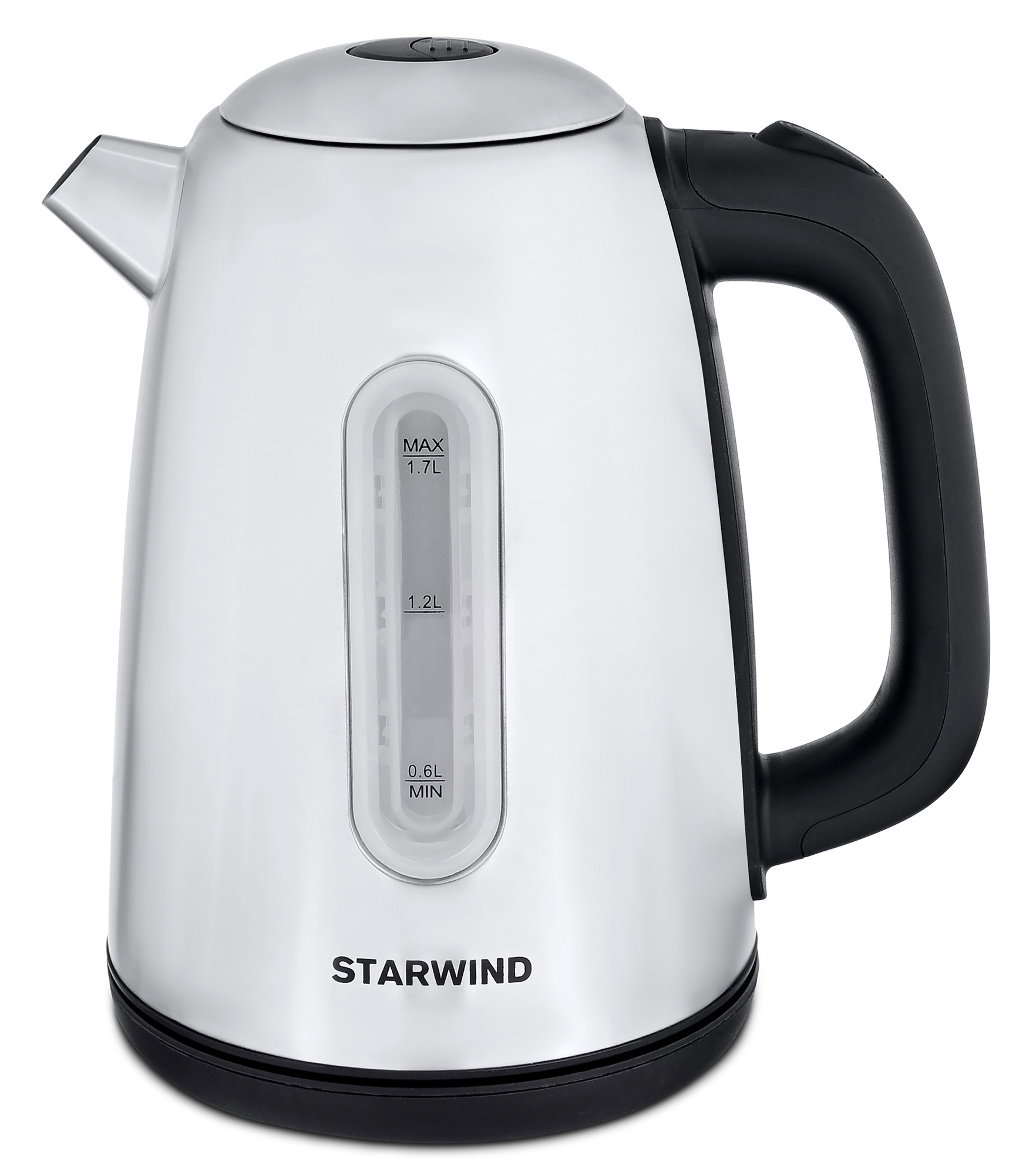 

Чайник электрический StarWind SKS3210, 2200Вт, серебристый и черный