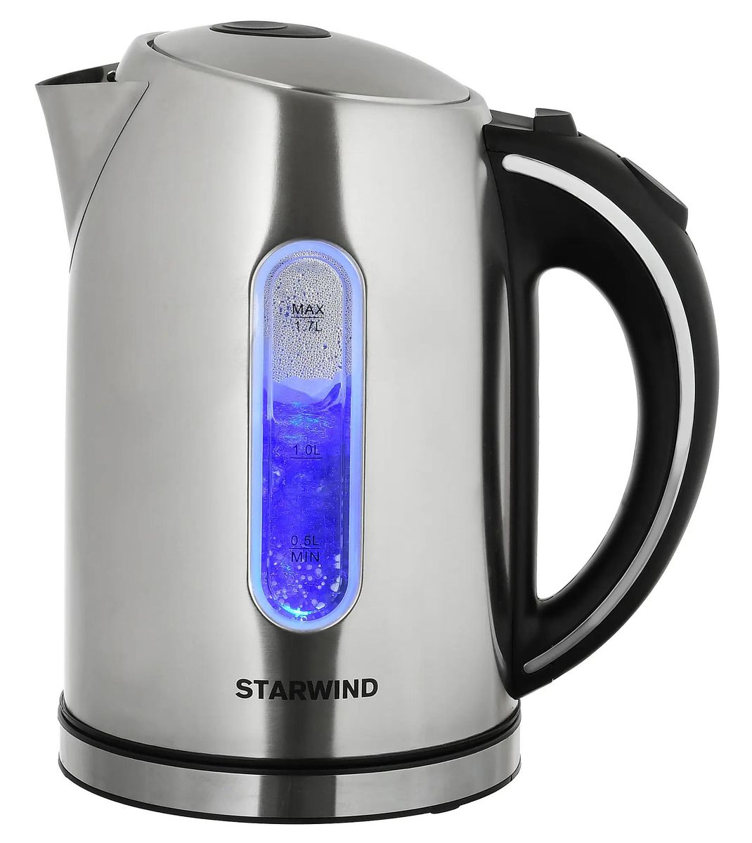 

Чайник электрический StarWind SKS4210, 2200Вт, серебристый матовый