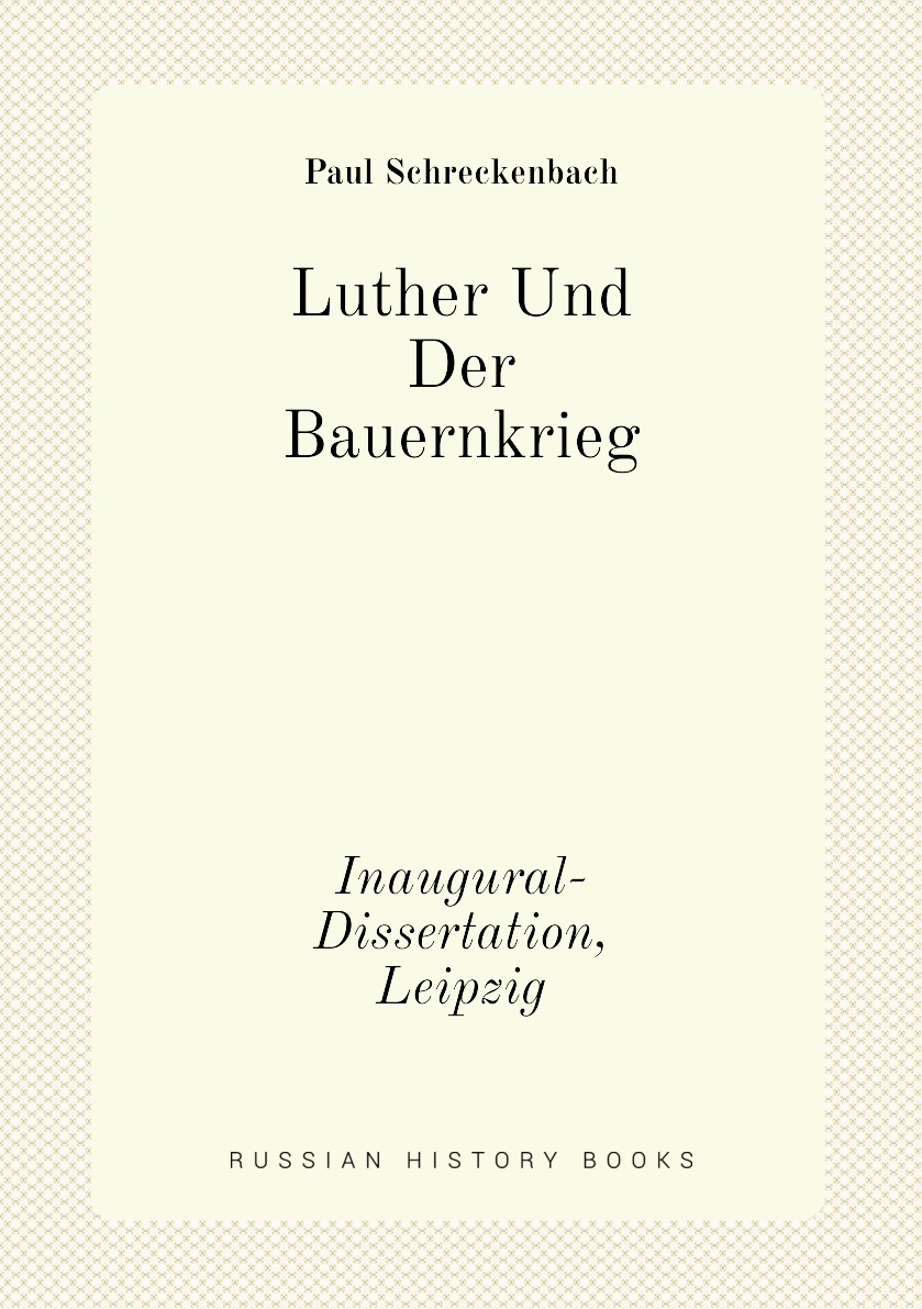 

Luther Und Der Bauernkrieg