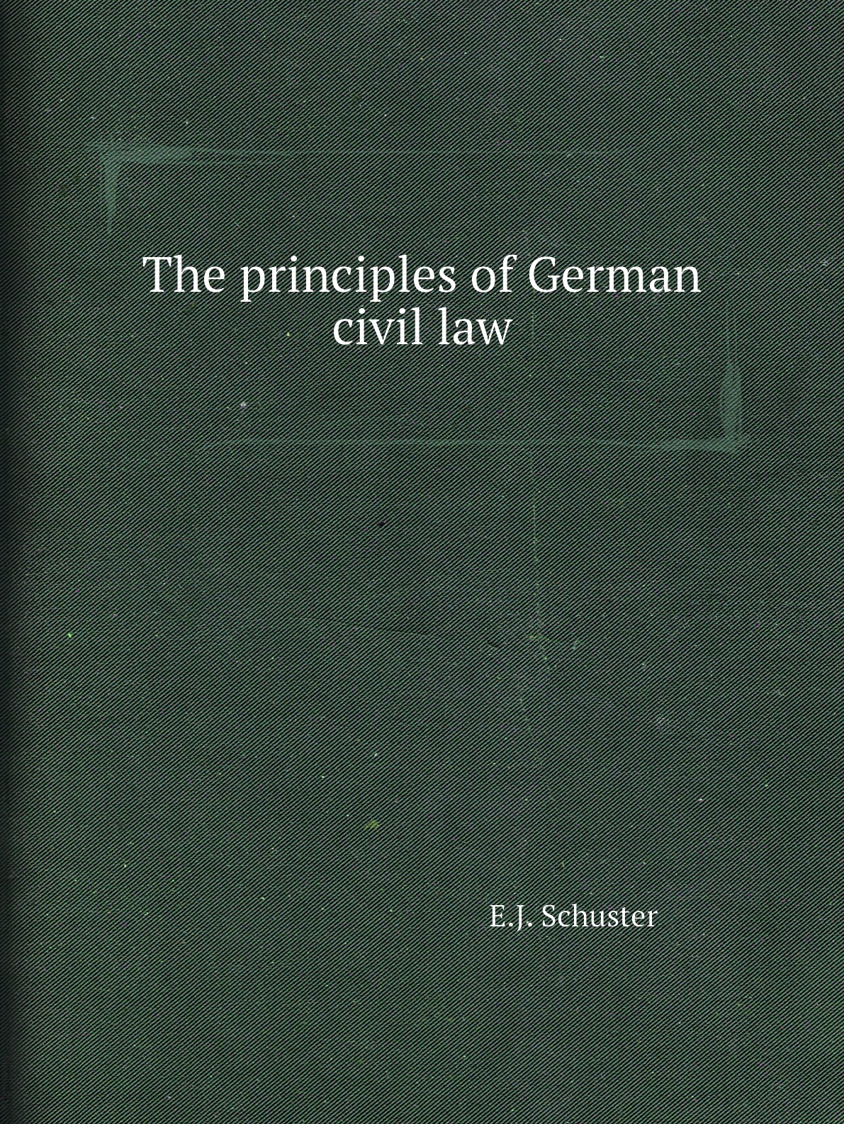 

The principles of German civil law