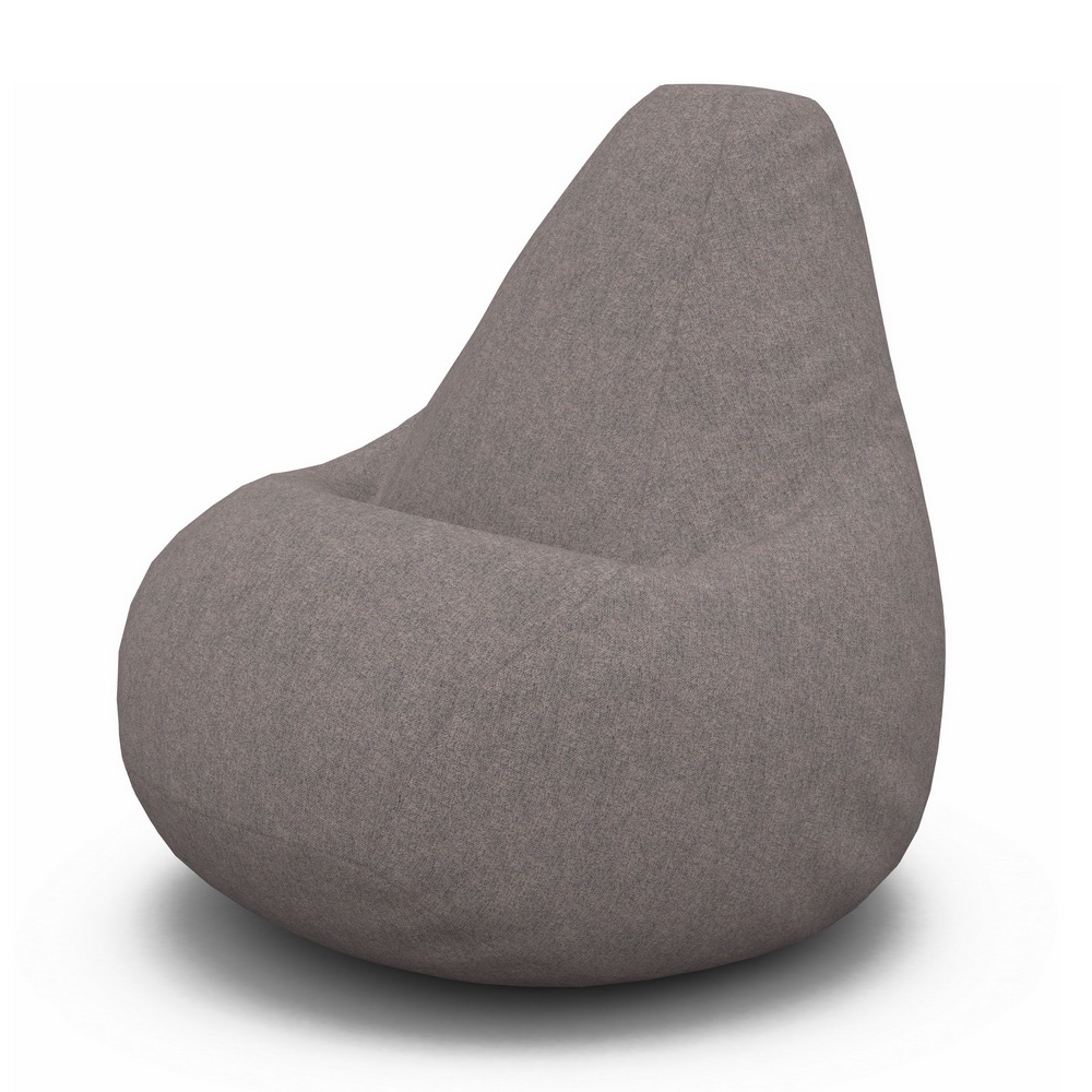 

Кресло мешок PUFOFF XXXL Cooper Light Brown, Серый