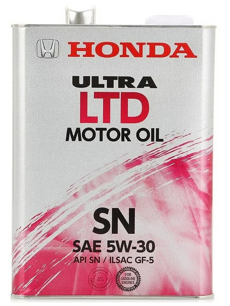 

Моторное масло Honda синтетическое Ultra Ltd 5w30 Api Sn Ilsac Gf-5 Jp 4л