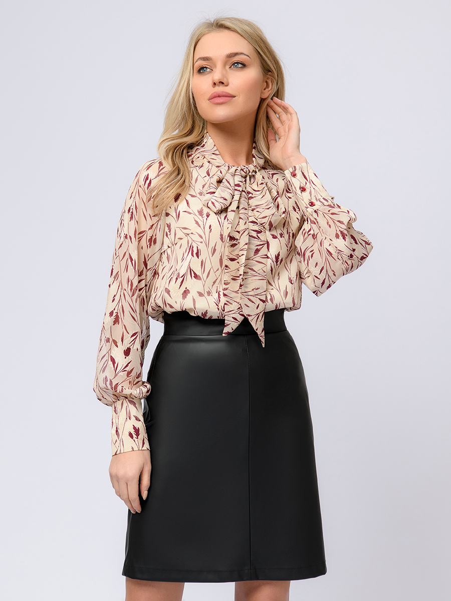 

Юбка женская 1001dress 0102911 черная 48 RU, Черный, 0102911