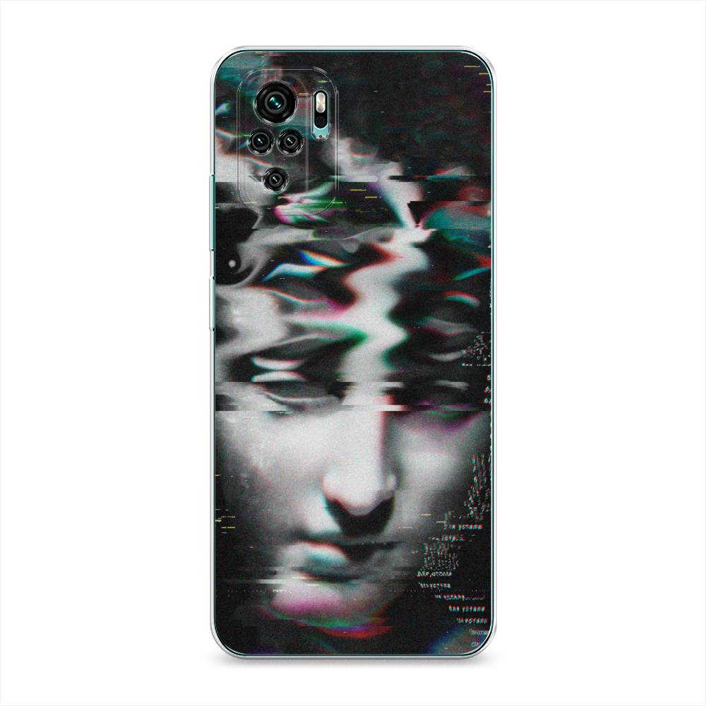 фото Силиконовый чехол "glitch art" на xiaomi redmi note 10s awog