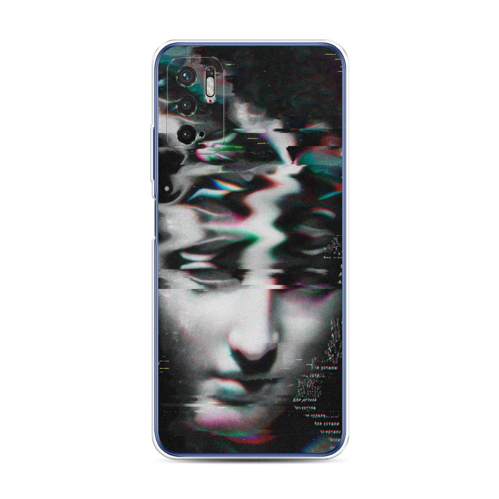 фото Силиконовый чехол "glitch art" на xiaomi redmi note 10t awog