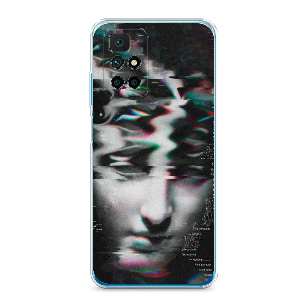 фото Силиконовый чехол "glitch art" на xiaomi redmi note 11 4g china awog