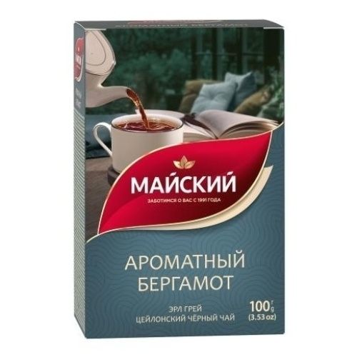 Чай черный Майский Ароматный бергамот 100 г 199₽