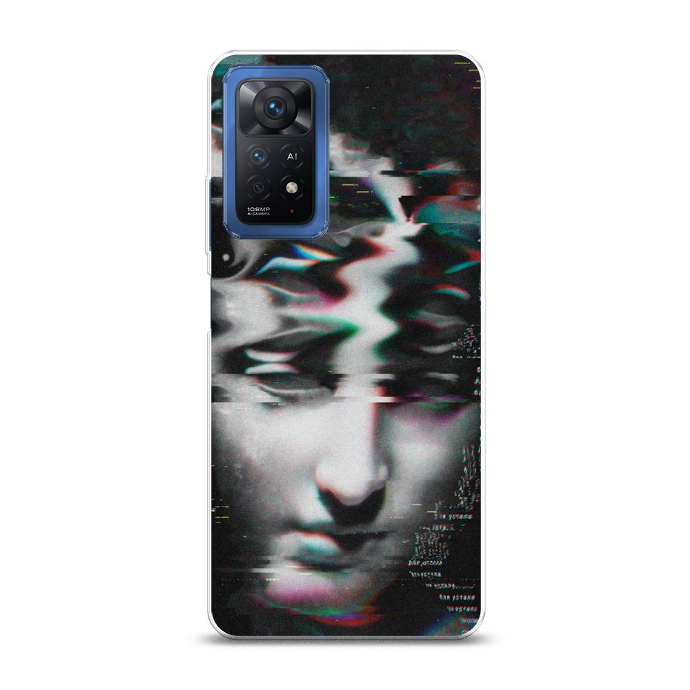 фото Силиконовый чехол "glitch art" на xiaomi redmi note 11 pro awog