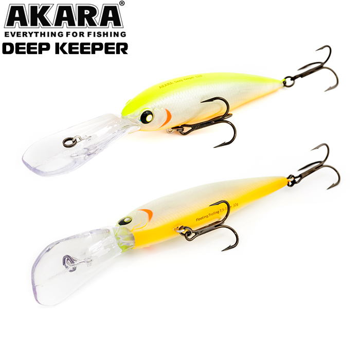 

Воблер Akara Deep Keeper 110F 32 гр 1-1/7 oz 4,3 in A125, Разноцветный, Deep Keeper