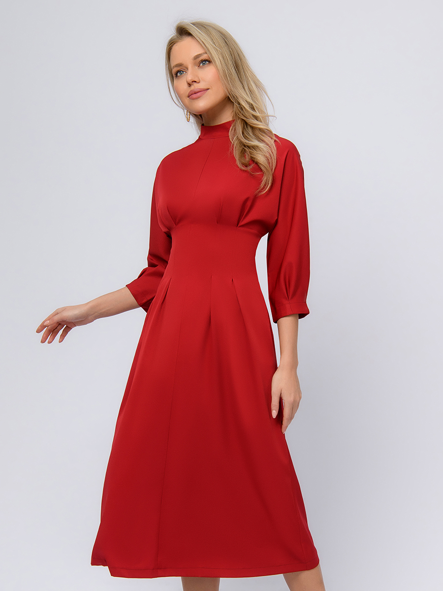 

Платье женское 1001dress 0102069 бордовое 40 RU, Бордовый, 0102069