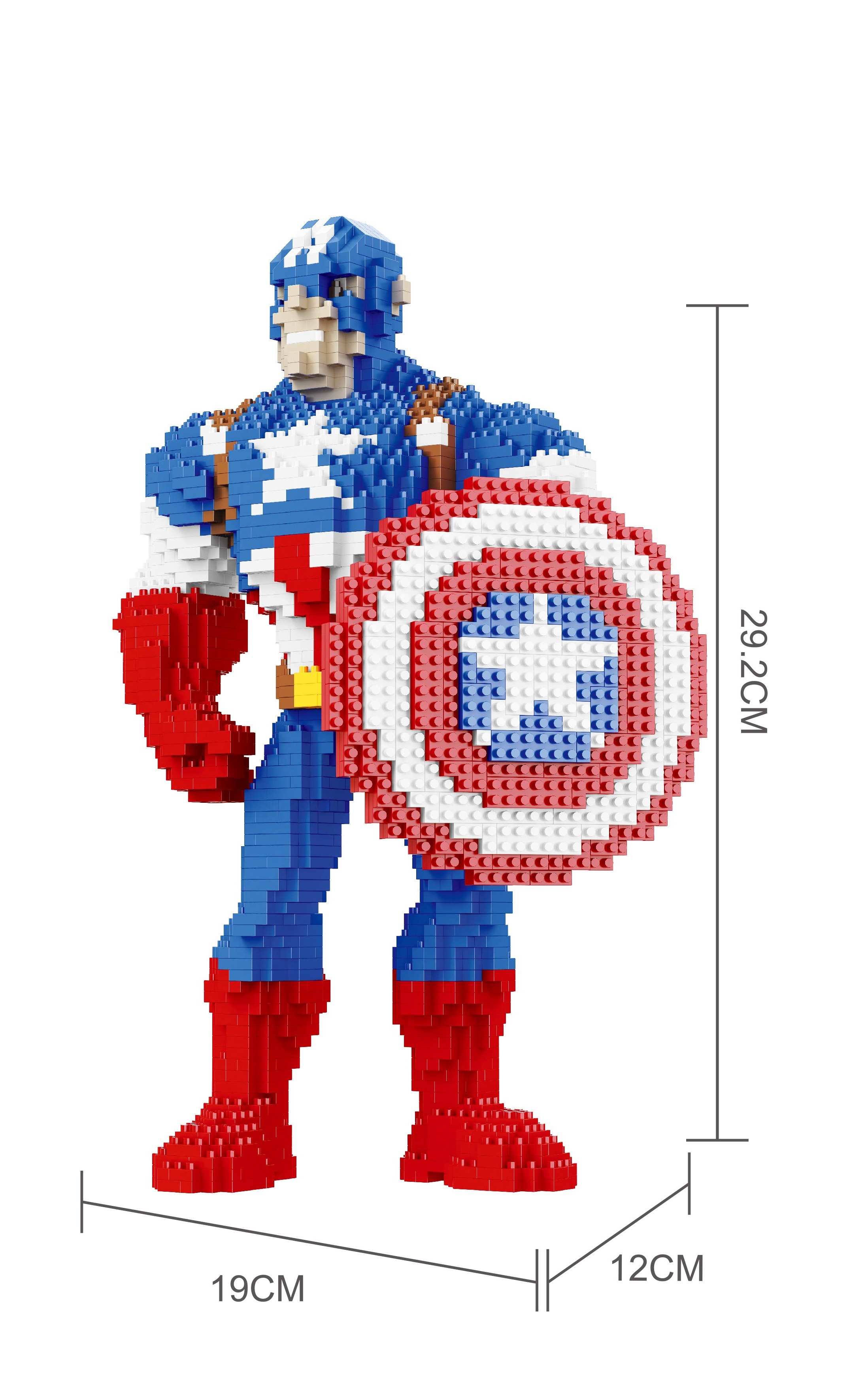 

Конструктор 3D из миниблоков Balody LP Супергерои Капитан Америка 2483 элементов - BA20055, BA20055