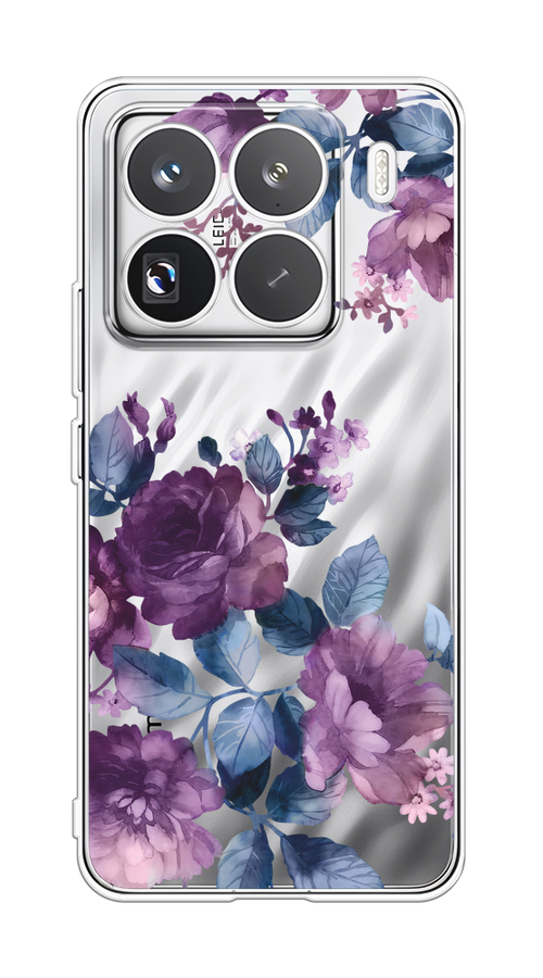 

Чехол на Xiaomi 15 Pro "Purple Blossoms", Синий;фиолетовый, 323750-1