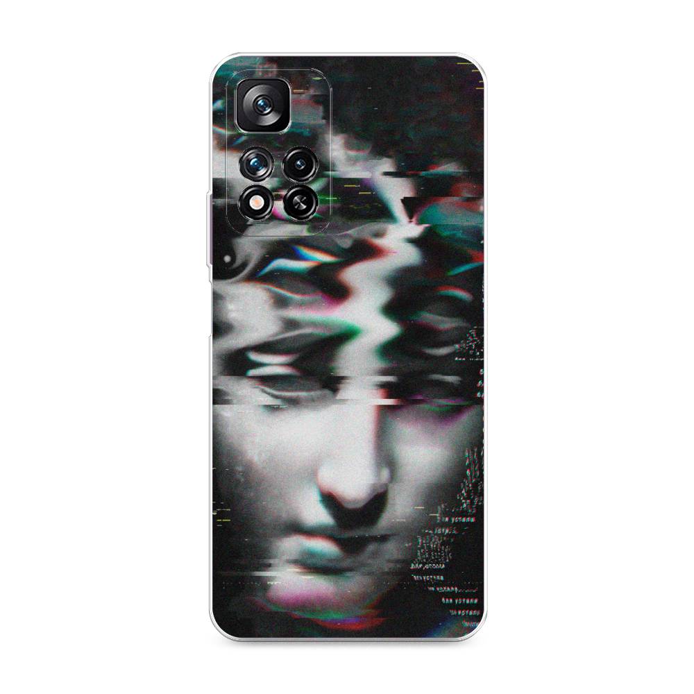 фото Силиконовый чехол "glitch art" на xiaomi redmi note 11 pro plus awog